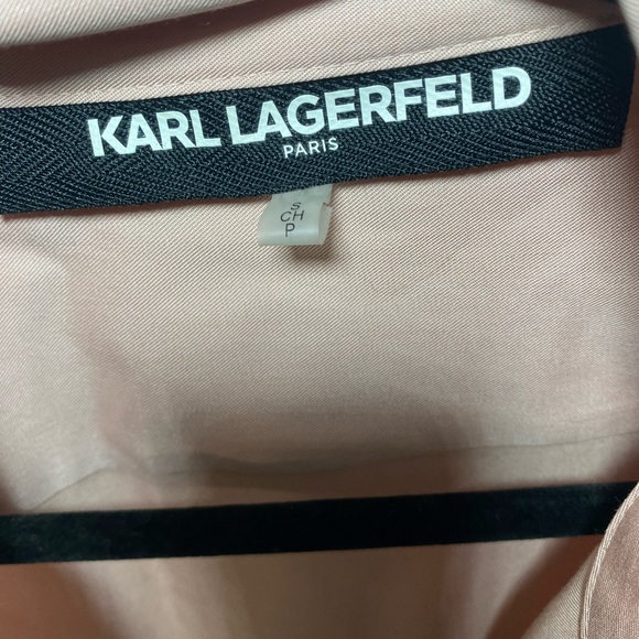 Karl Lagerfeld Pink Patchwork Blouse - Picture 4 of 5